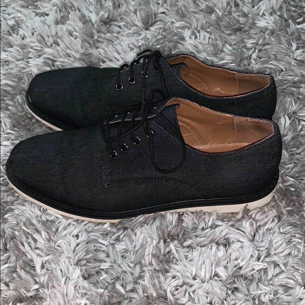 G by guess mitchel men’s 8 denim Oxford shoes